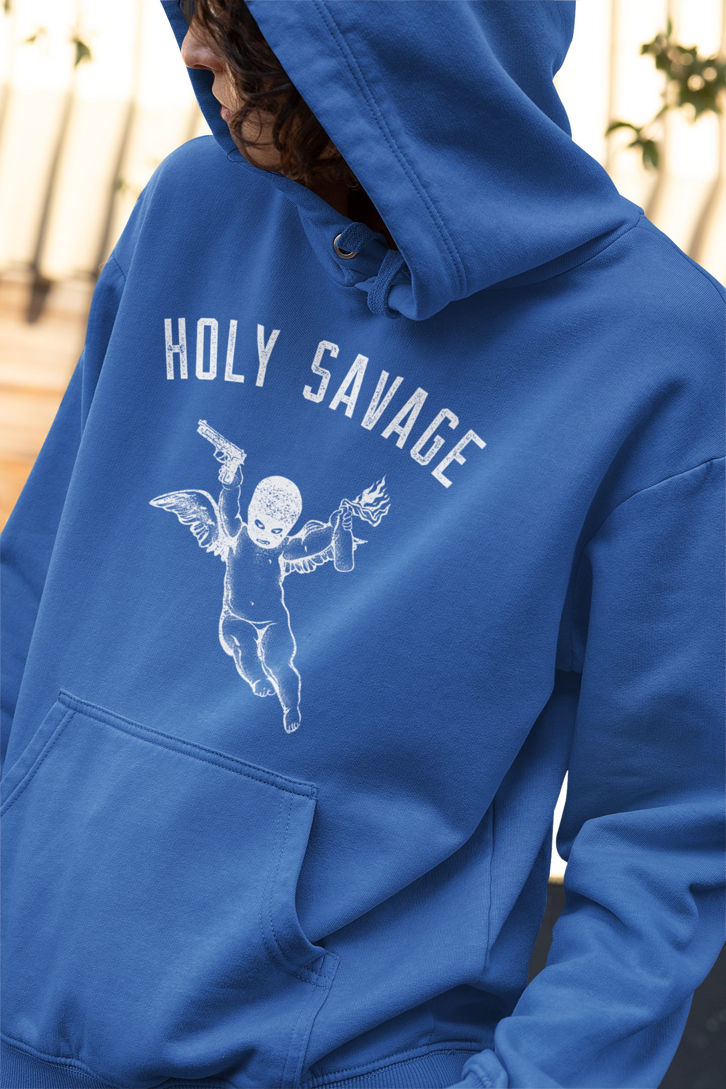 Graphic Hoodie - White Classic - Premium Comfort by Holy Savage