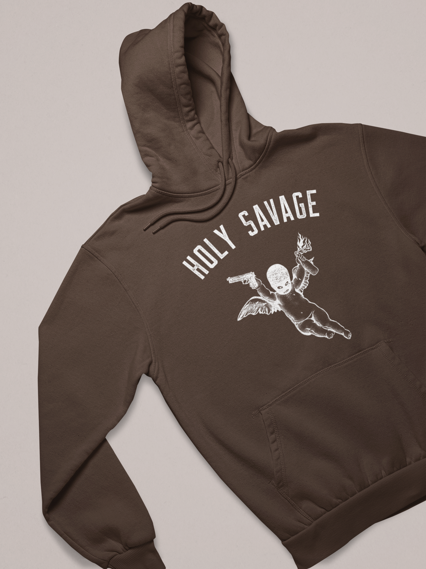 Graphic Hoodie - White Classic - Premium Comfort by Holy Savage