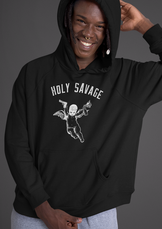 Graphic Hoodie - White Classic - Premium Comfort by Holy Savage
