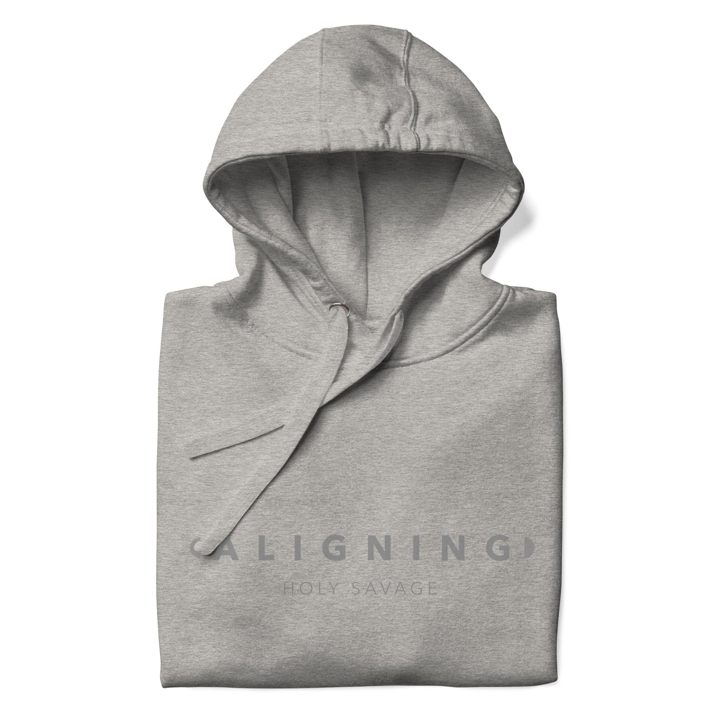 Aligning Carbon Grey Monochrome Unisex Classic Comfy Premium Hoodie - Holy Savage