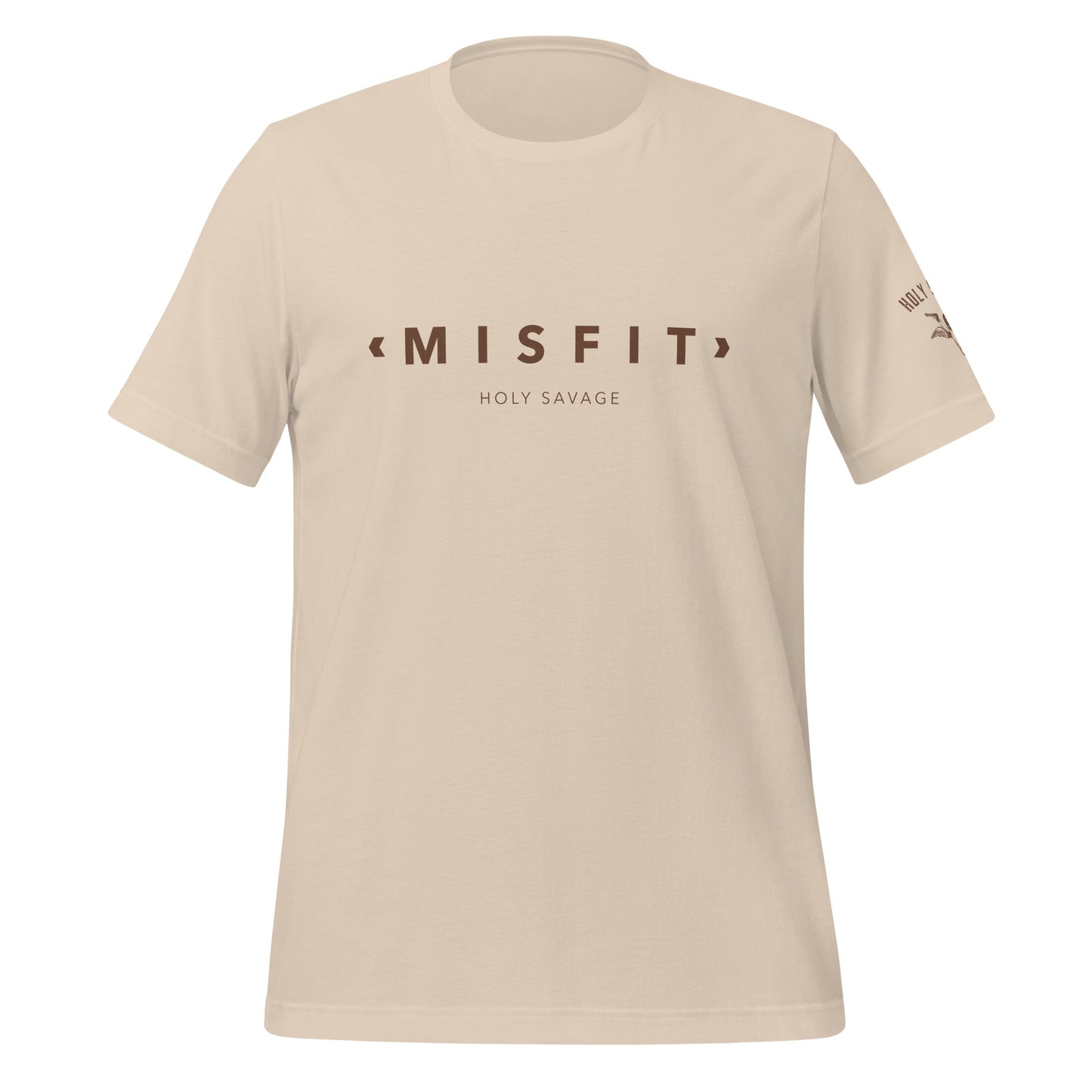 Minimalist Brown “Misfit” Graphic Tee - Comfy Quality T-shirt by Holy Savage