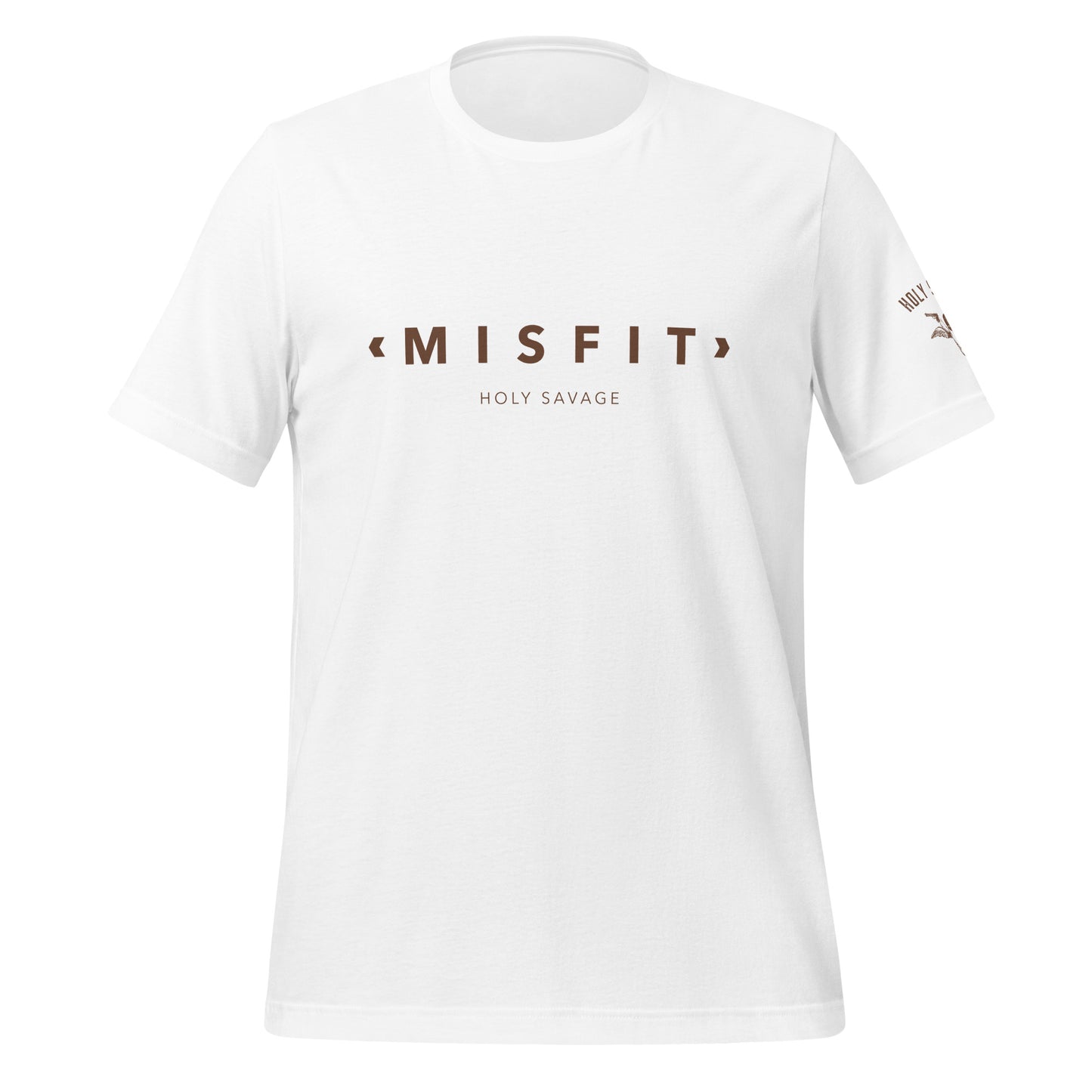 Minimalist Brown “Misfit” Graphic Tee - Comfy Quality T-shirt by Holy Savage