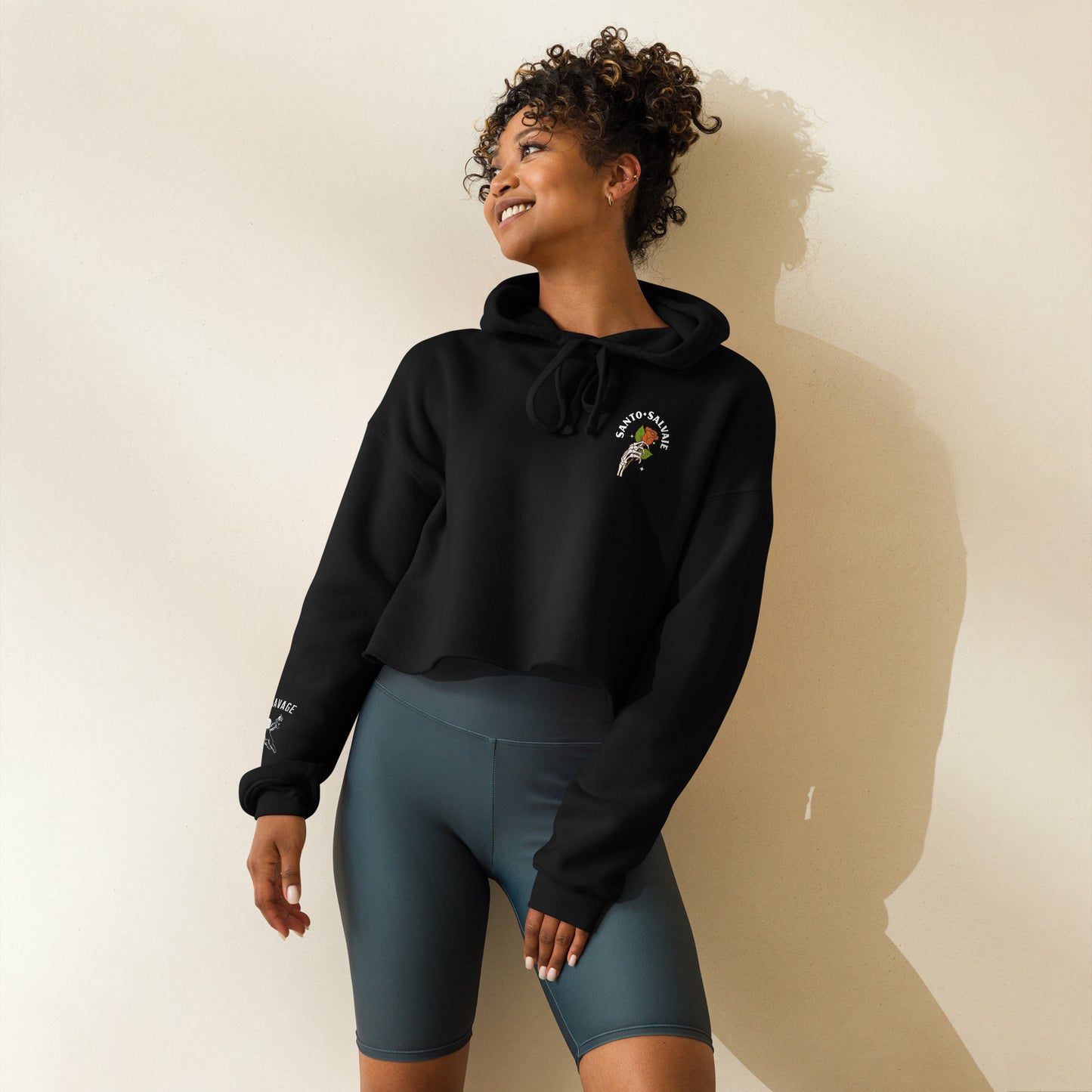 Women's Cropped Hoodie - Santo Salvaje - Holy Savage