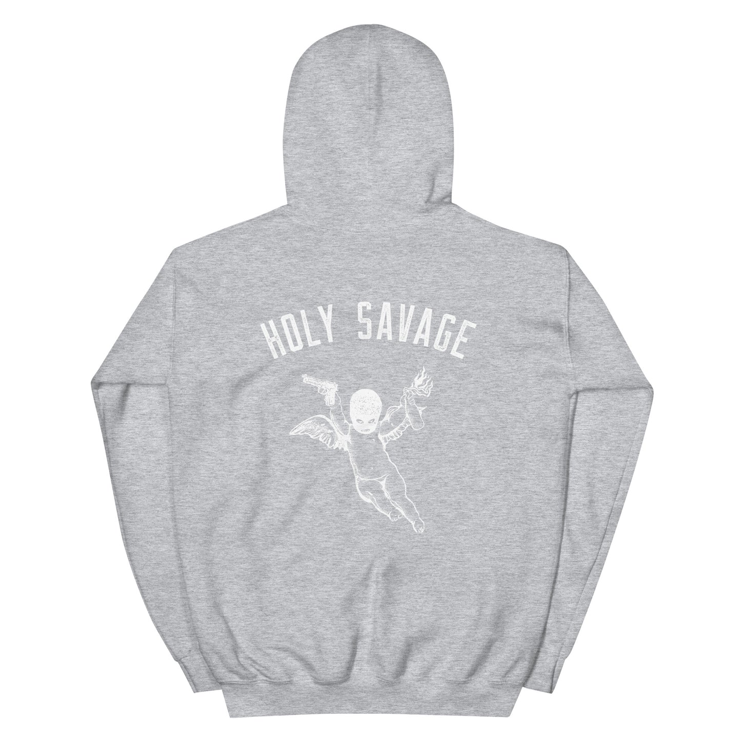 White Holy Savage Unisex Heavy Blend Premium Hoodie- Holy Savage