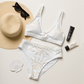 Recycled High-Waist Bikini Set - Clean Cut Classic Fit - Tribal “Ivory Boho” by Holy Savage