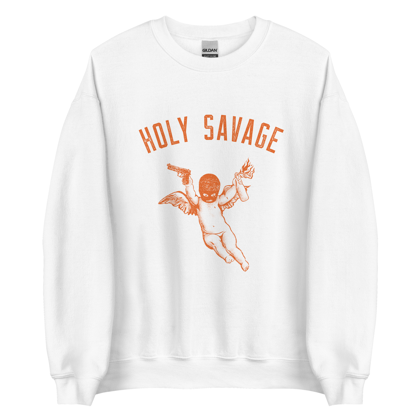 Warm And Cozy Crewneck Sweatshirt - Bold Burnt Orange - Fall Fashion - Holy Savage