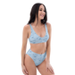 High-Waist Bikini Set Clean Cut Classic Fit - "Blue Baby" by Holy Savage