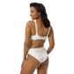 Recycled High-Waist Bikini Set - Clean Cut Classic Fit - Tribal “Ivory Boho” by Holy Savage