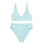 Recycled High-Waist Bikini Set Clean Cut Classic Fit - "Soft Sea Foam" by Holy Savage