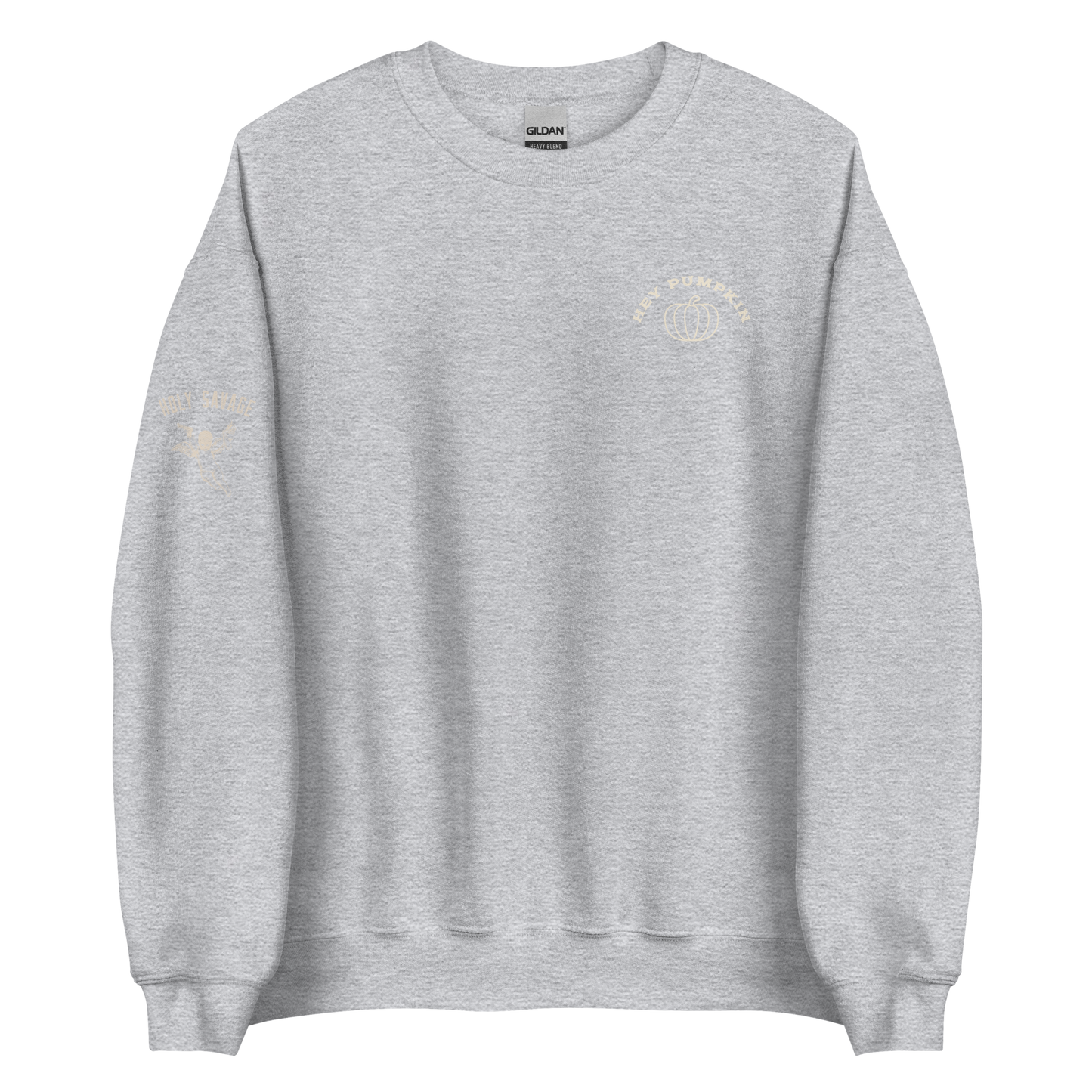 Soft And Cozy Crewneck Sweatshirt - Hey Pumpkin Cream - Fall Fashion - Holy Savage