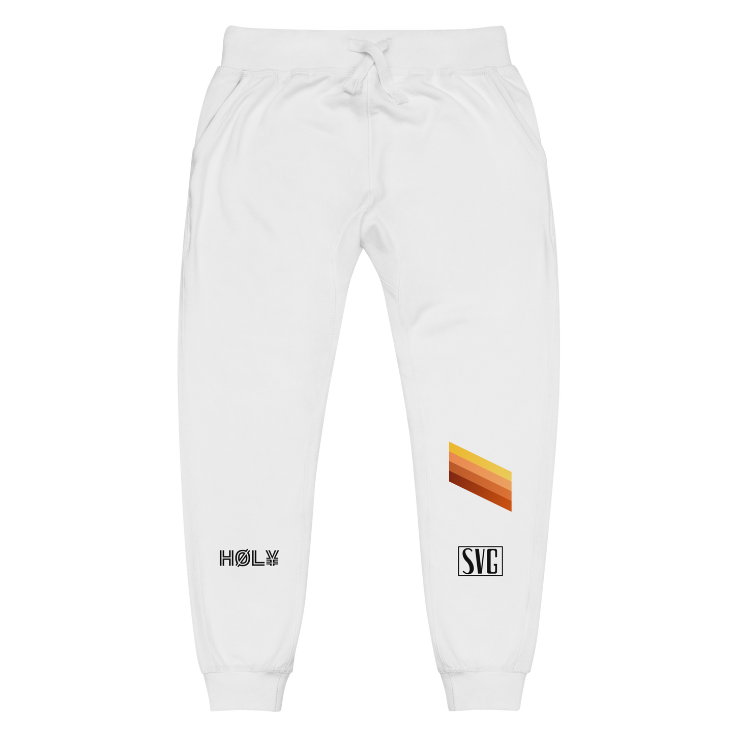 White Sweatpants Joggers -Vintage Ombré - Urban Fashion - Holy Savage