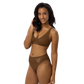 Recycled High-Waist Bikini Set - Clean Cut Classic Fit - "Cafe con Ron" Chocolate Brown by Holy Savage