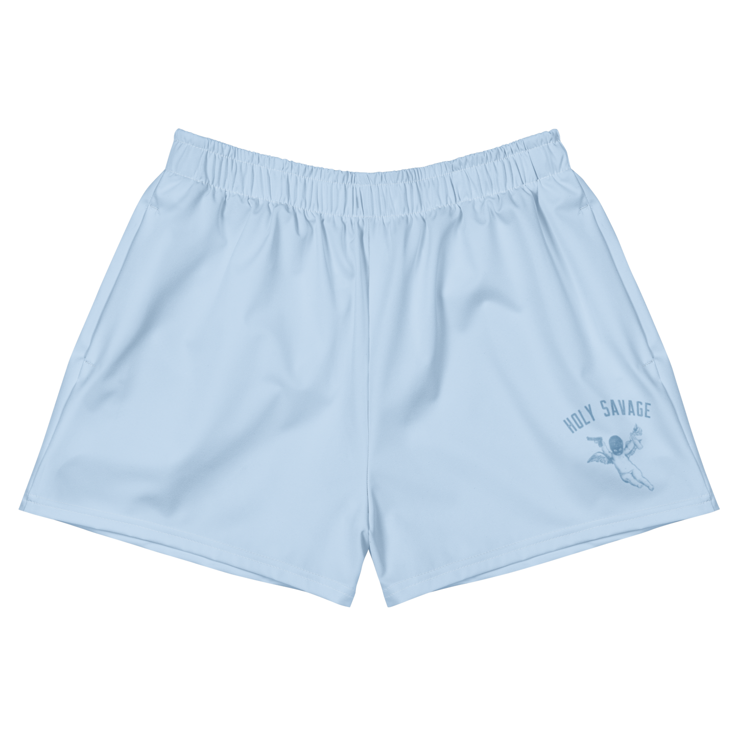 Athletic Shorts - "Blue Whisper" Solid by Holy Savage