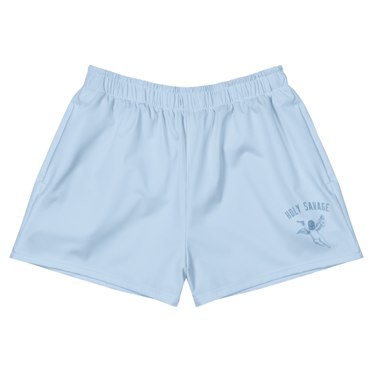 Athletic Shorts - "Blue Whisper" Solid by Holy Savage