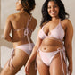 Recycled String Bikini - "Pink Cloud Nine" Tie Style Set by Holy Savage