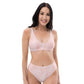 Recycled High-Waist Bikini Set Clean Cut Classic Fit - "Pink Cloud Nine" Soft Pink Sky Design by Holy Savage