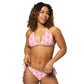 Recycled String Bikini - "Red Baby" Tie Style Set by Holy Savage