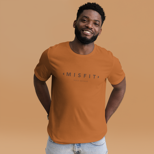 Comfy Quality T-shirt - Fall Brown Misfit - Holy Savage