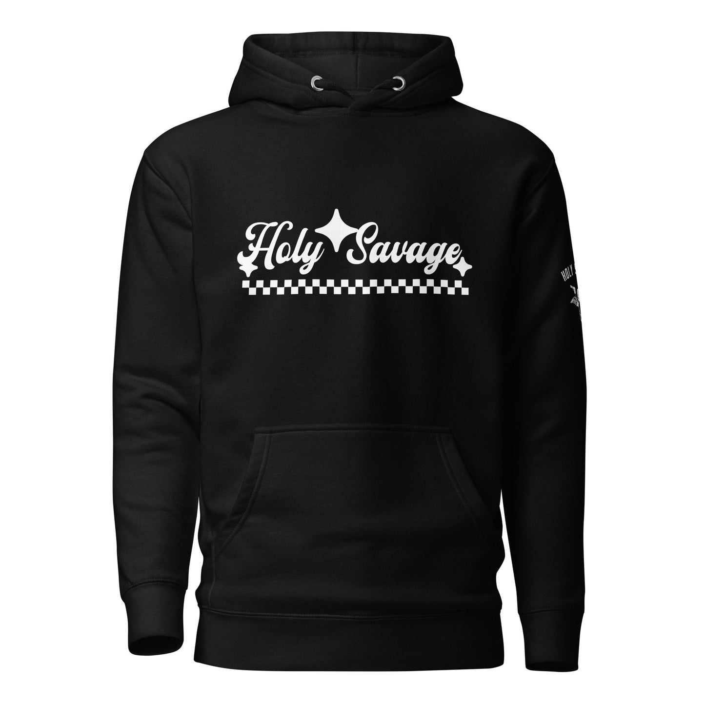 Soft Premium Hoodie - Vintage Design White - Holy Savage