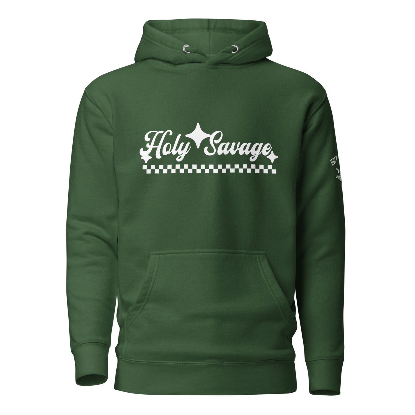 Soft Premium Hoodie - Vintage Design White - Holy Savage