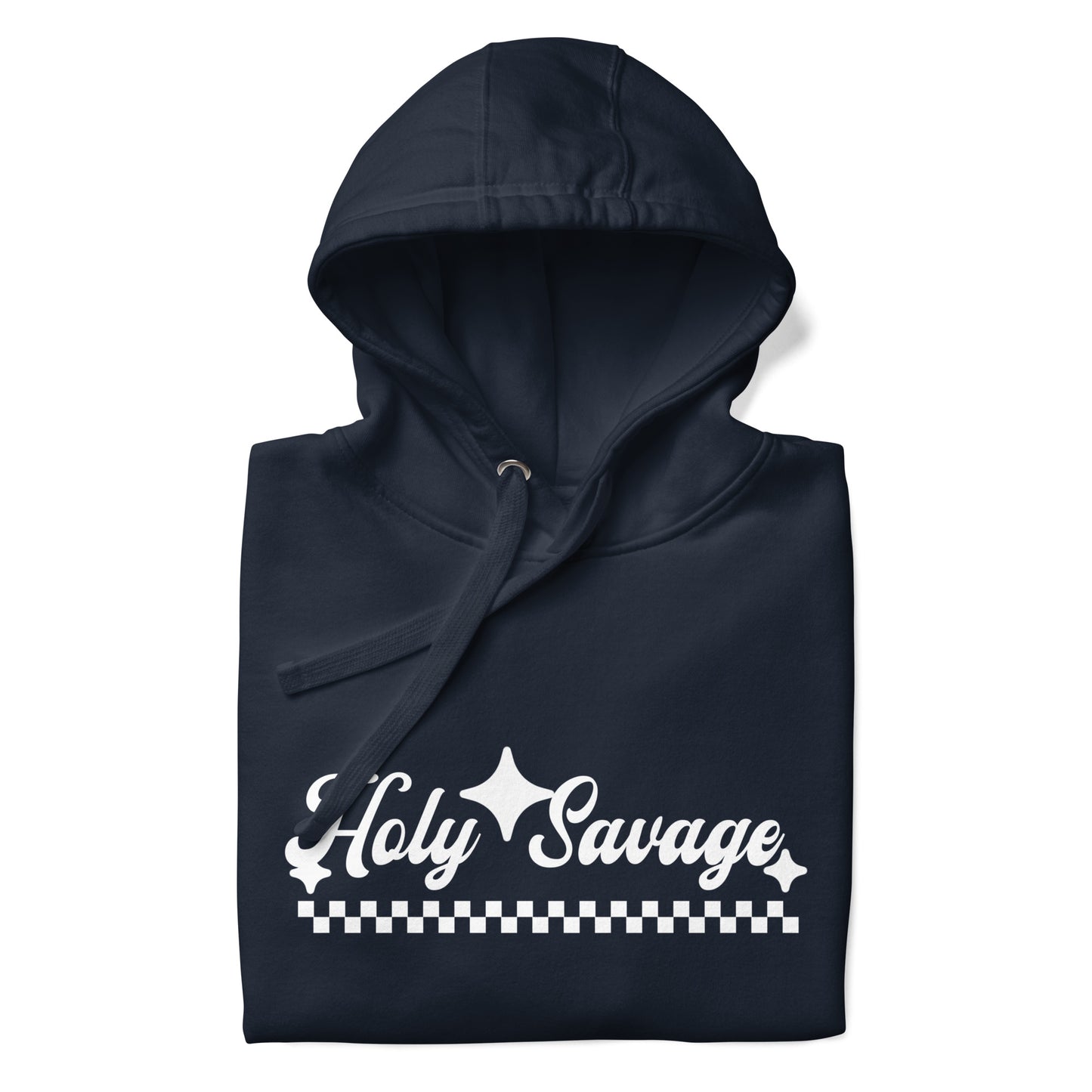 Soft Premium Hoodie - Vintage Design White - Holy Savage