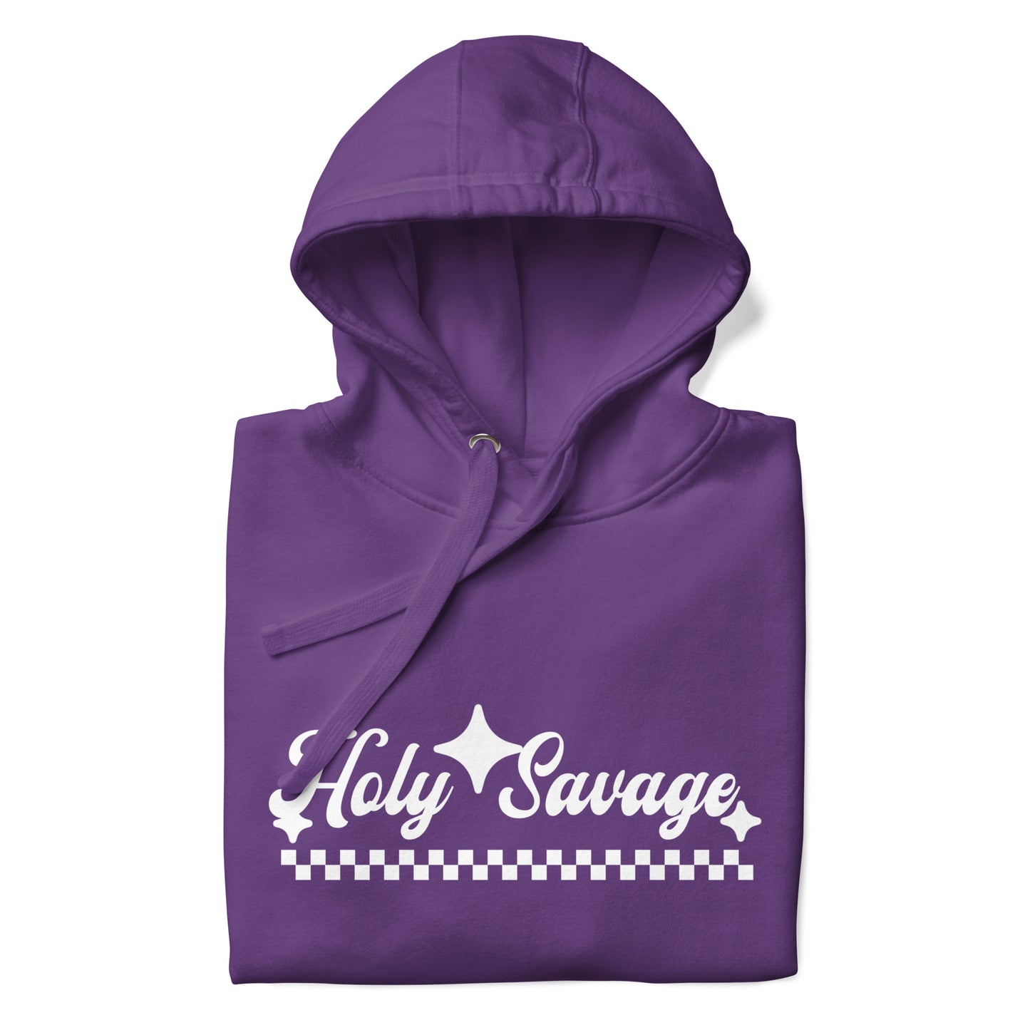 Soft Premium Hoodie - Vintage Design White - Holy Savage