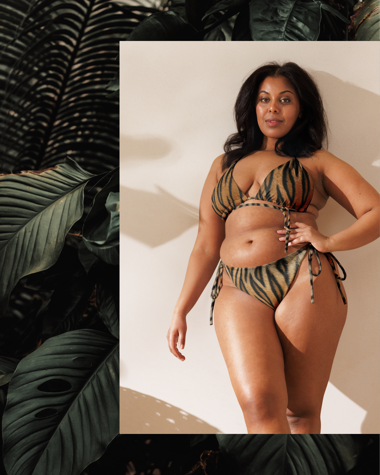 String Bikini - "Savage Tiger" Tie Style Set by Holy Savage