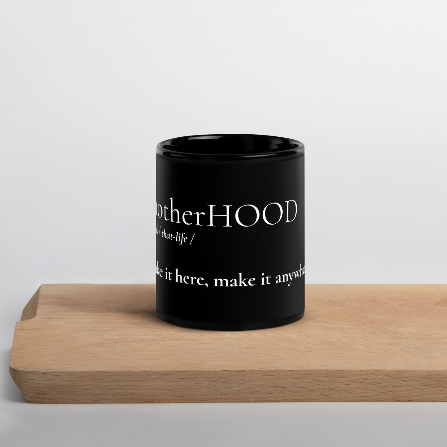 MotherHOOD Mug - Black - Holy Savage