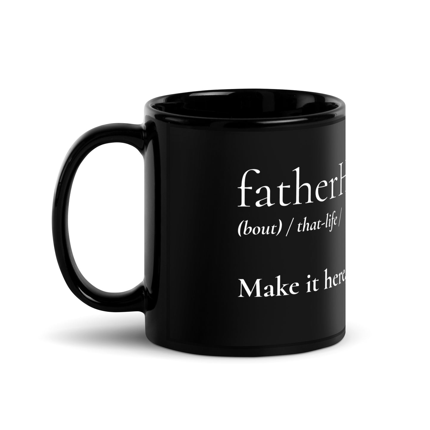 FatherHOOD Mug - Black - Holy Savage