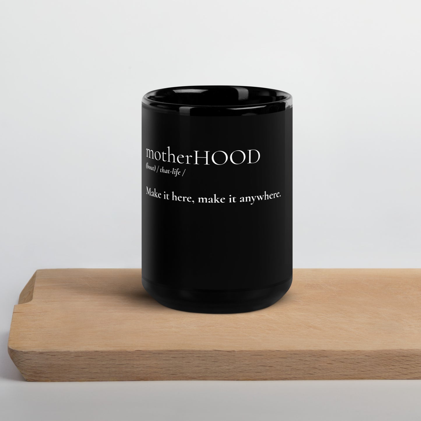 MotherHOOD Mug - Black - Holy Savage