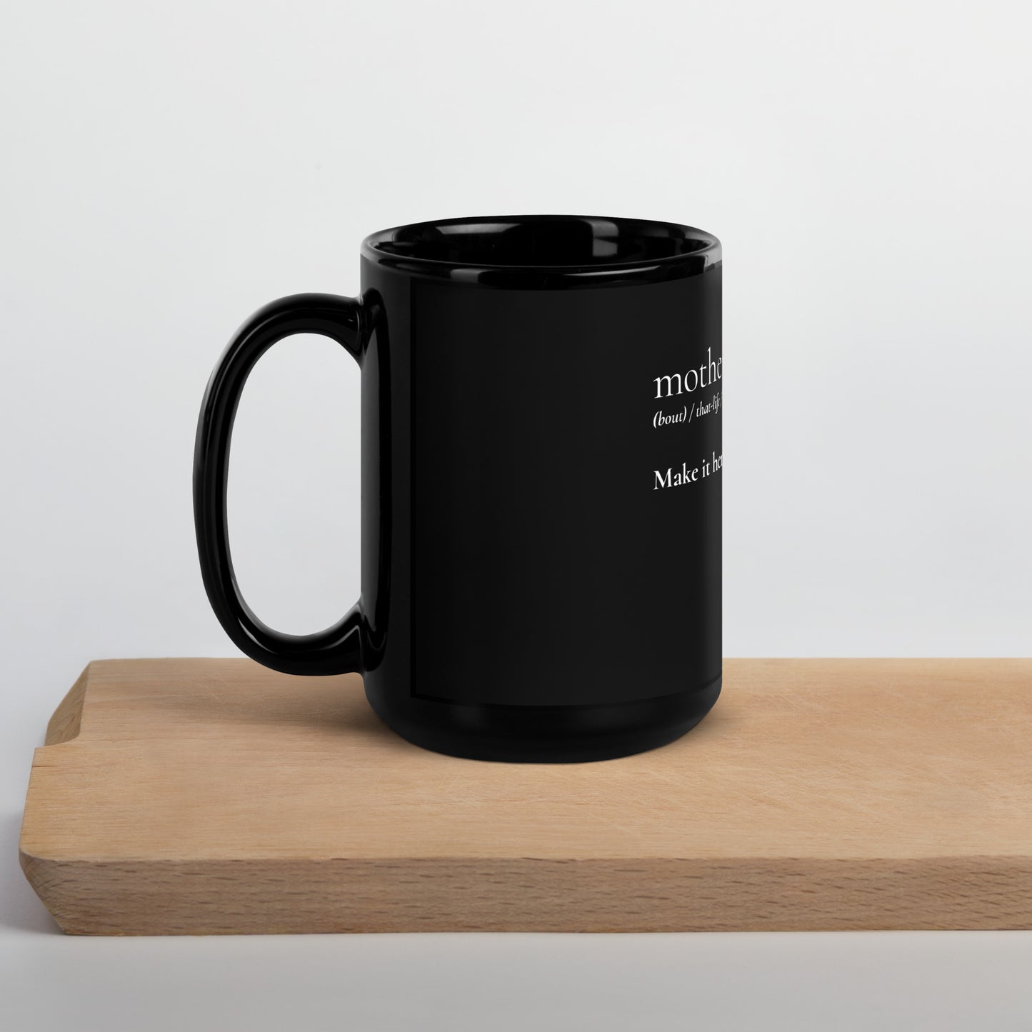 MotherHOOD Mug - Black - Holy Savage