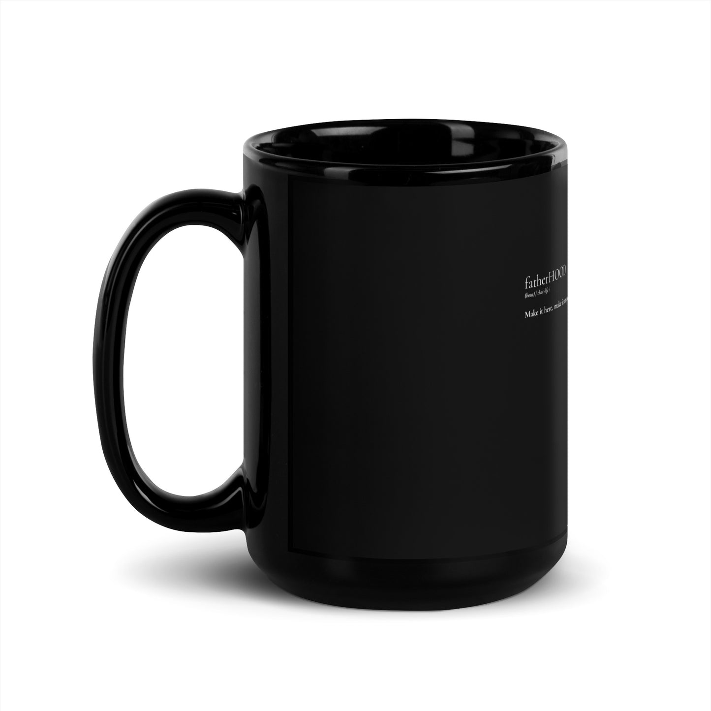 FatherHOOD Mug - Black - Holy Savage