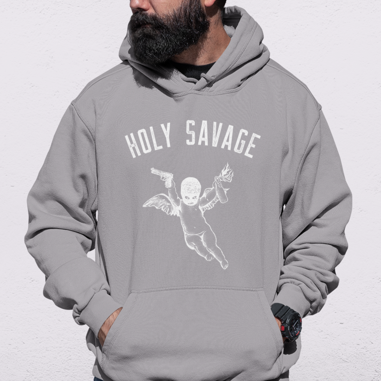 Comfy Classic Heavy Blend Hoodie - Holy Savage