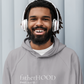 Graphic Premium Comfort Dad’s Hoodie - Minimalist “FatherHOOD”design by Holy Savage