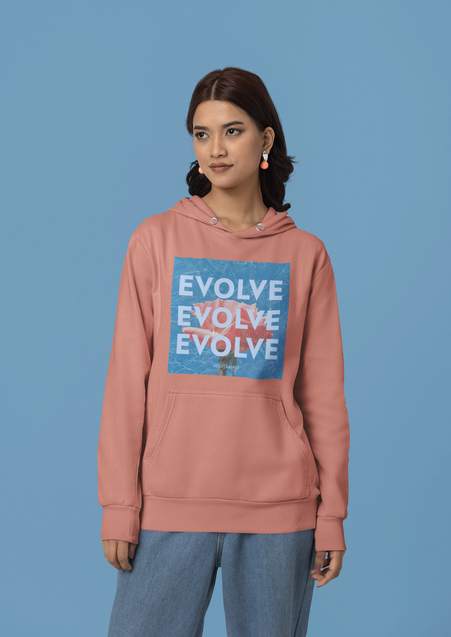 Comfy Classic Hoodie - Evolve Rose - Holy Savage