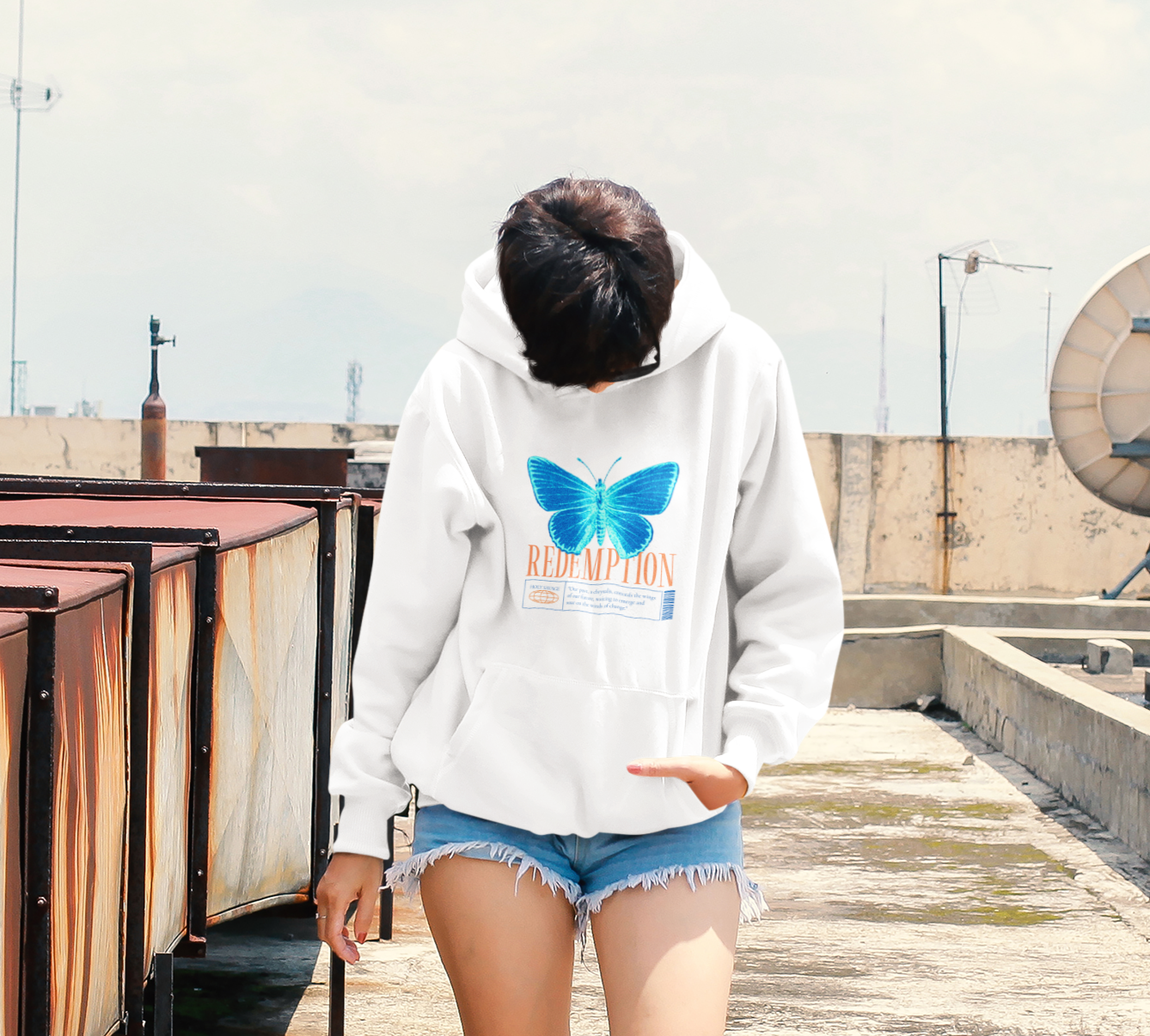 Soft Premium Hoodie - Redemption Butterfly - Holy Savage