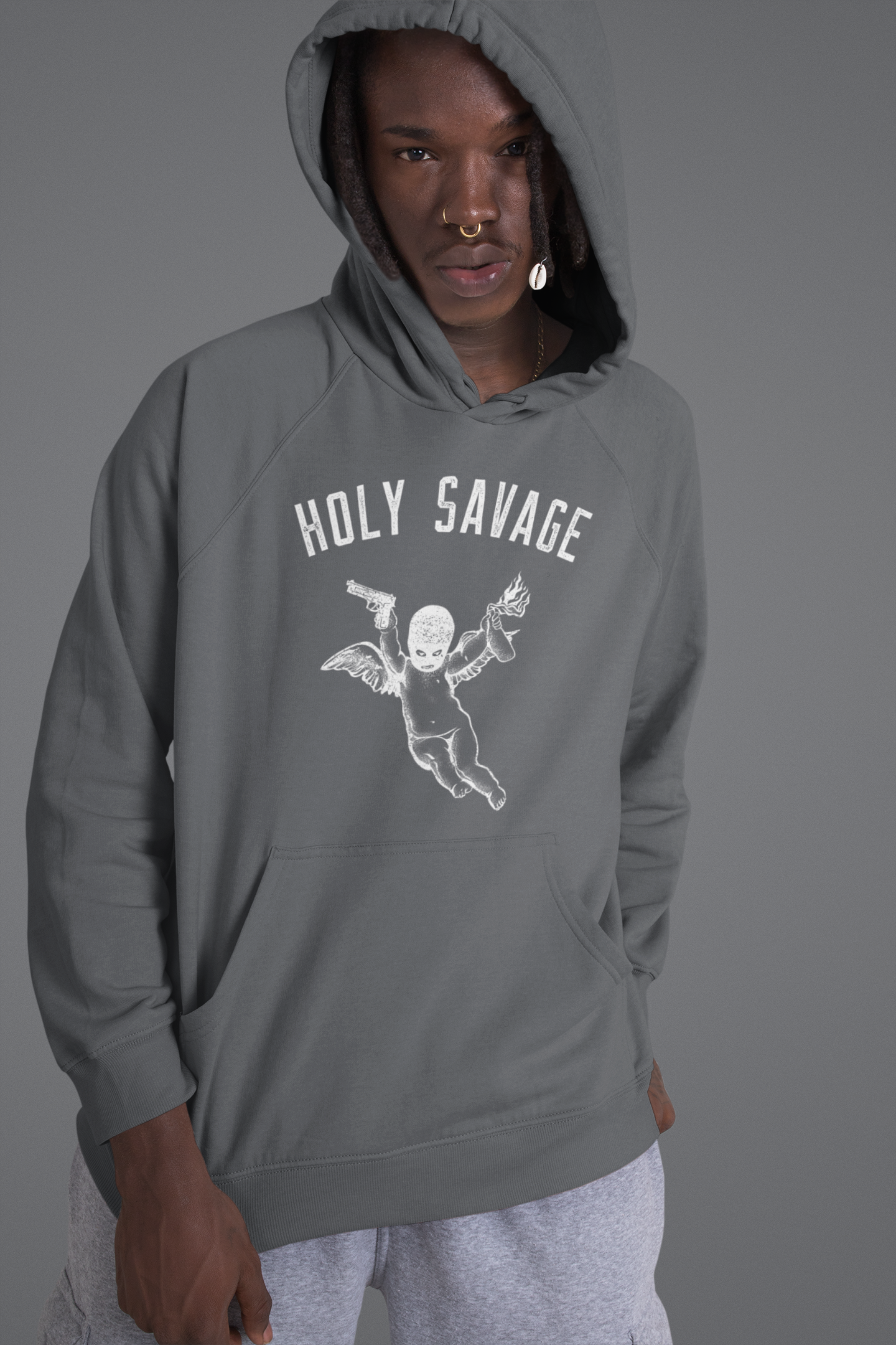 Comfy Classic Heavy Blend Hoodie - Holy Savage