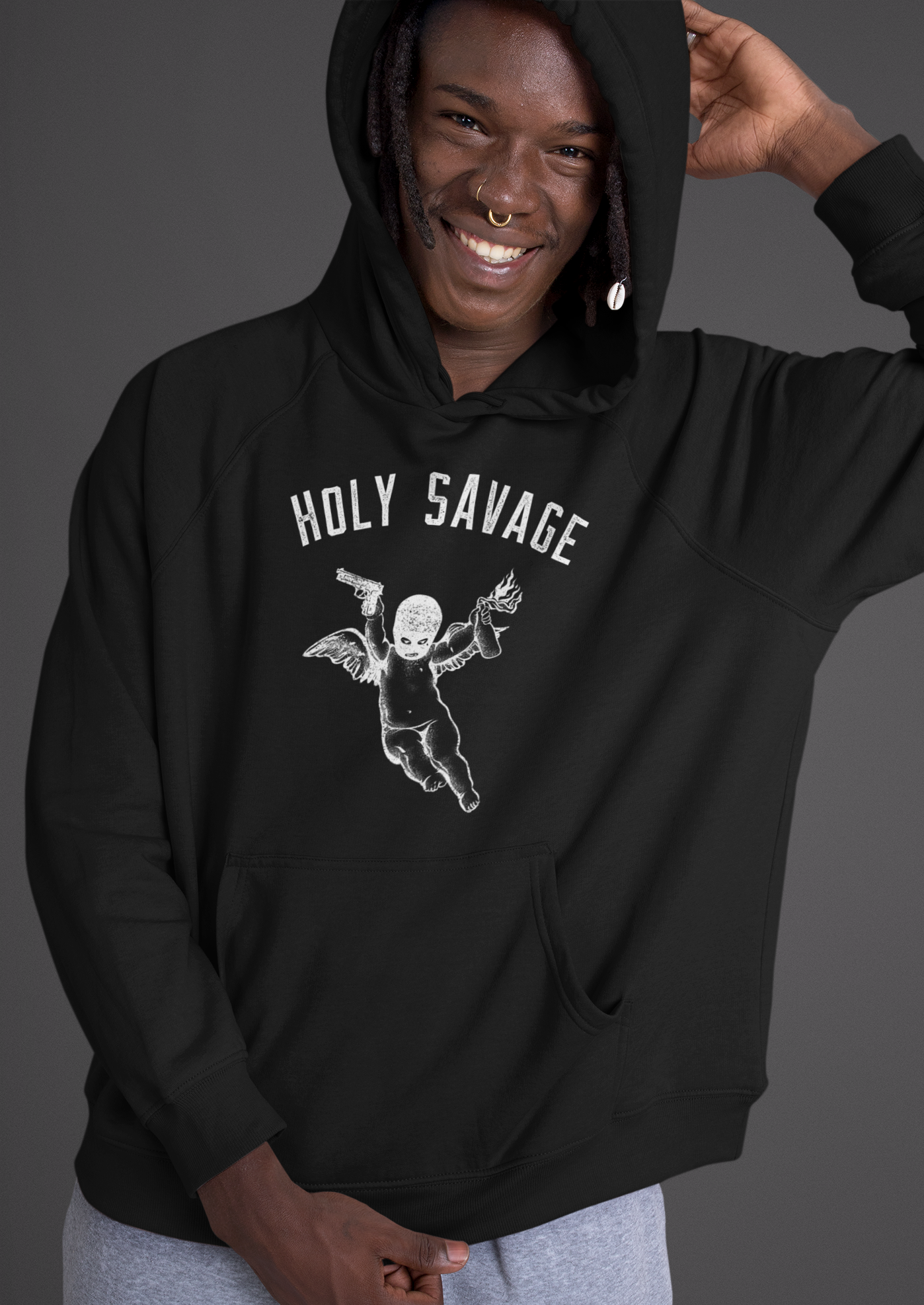 Comfy Classic Heavy Blend Hoodie - Holy Savage