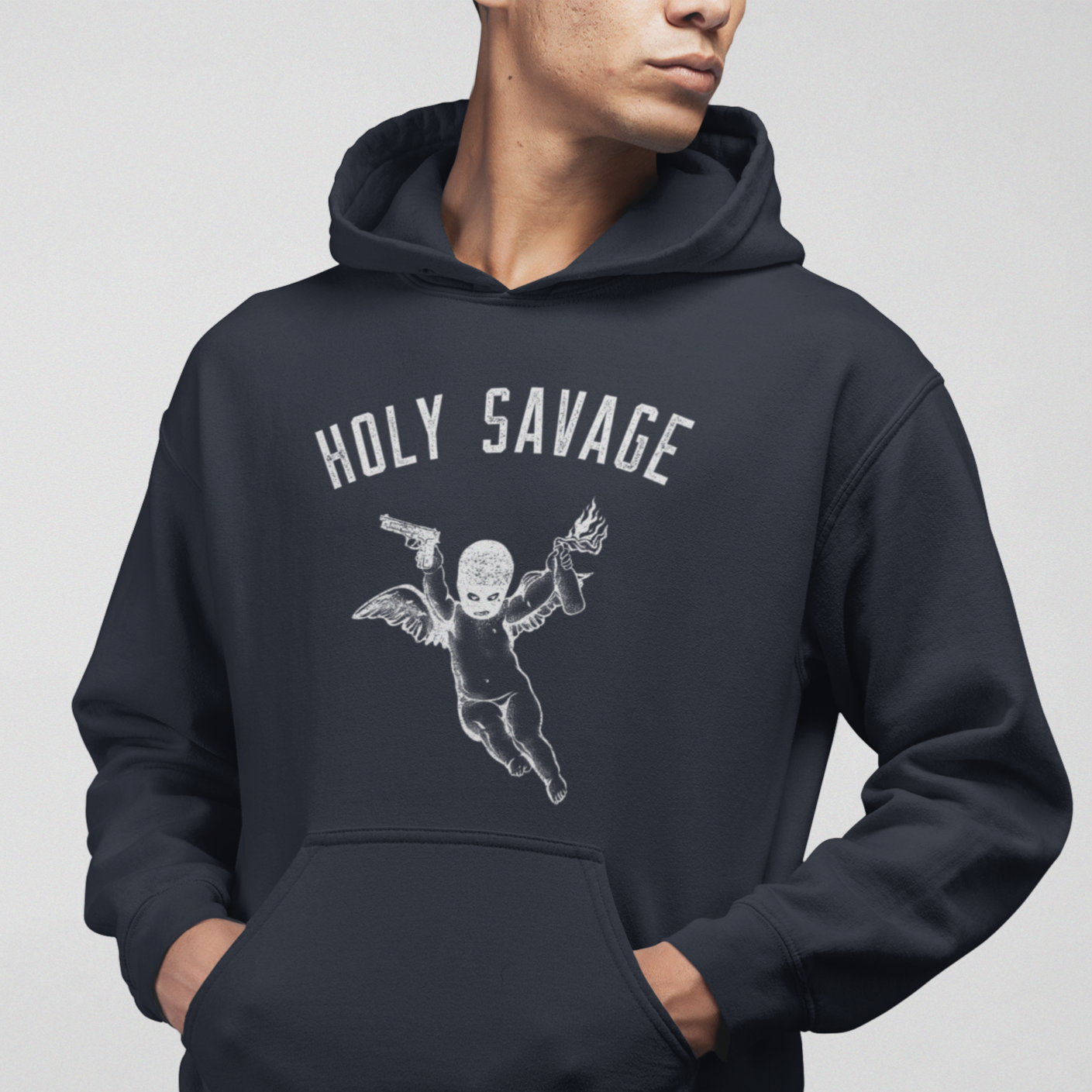 Comfy Classic Heavy Blend Hoodie - Holy Savage