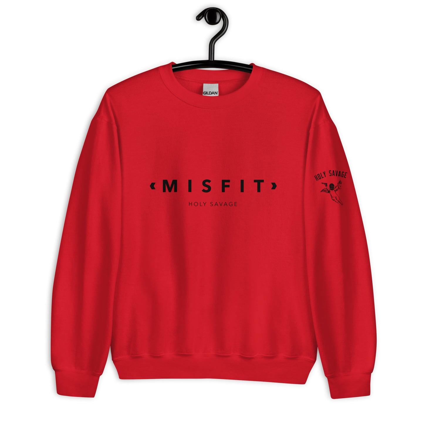 Cozy Crewneck - Misfit Black - Holy Savage