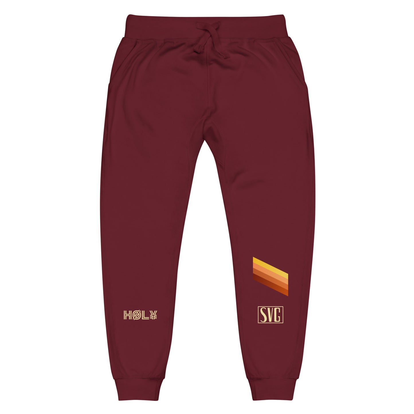 Black / Maroon Sweatpants Joggers - Vintage Ombré - Urban Fall Fashion