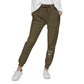 Fleece Lined Joggers Sweatpants Premium Comfort - Minimalist White “Holy Savage” Design