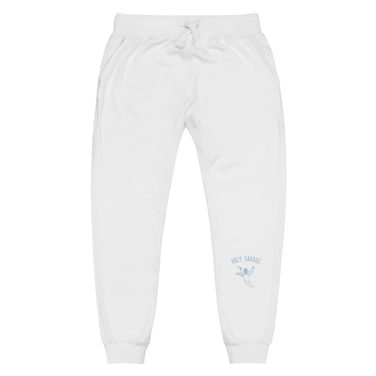 Comfy Fleece Sweatpants / Joggers - Ice Blue - Holy Savage