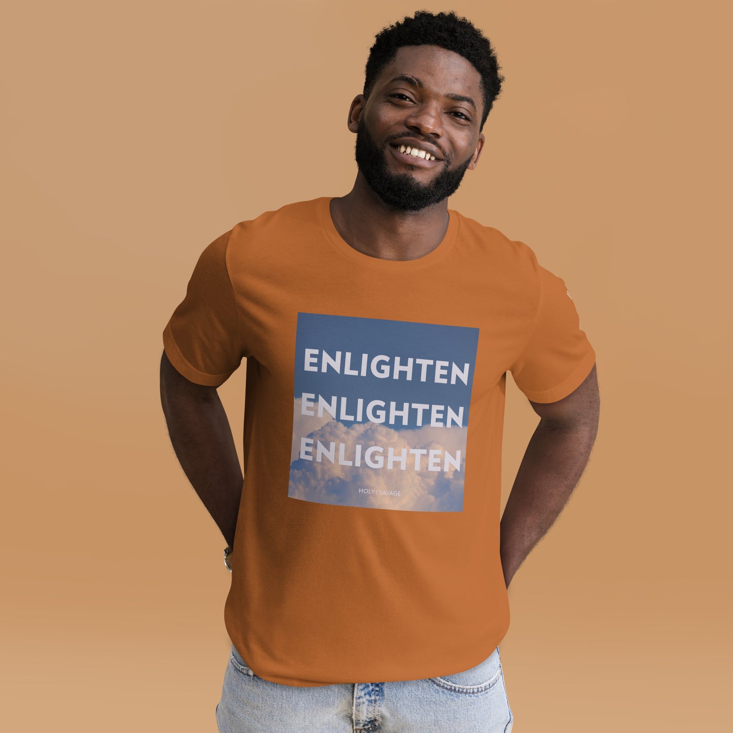 Enlighten Quality Jersey T-shirt- Holy Savage