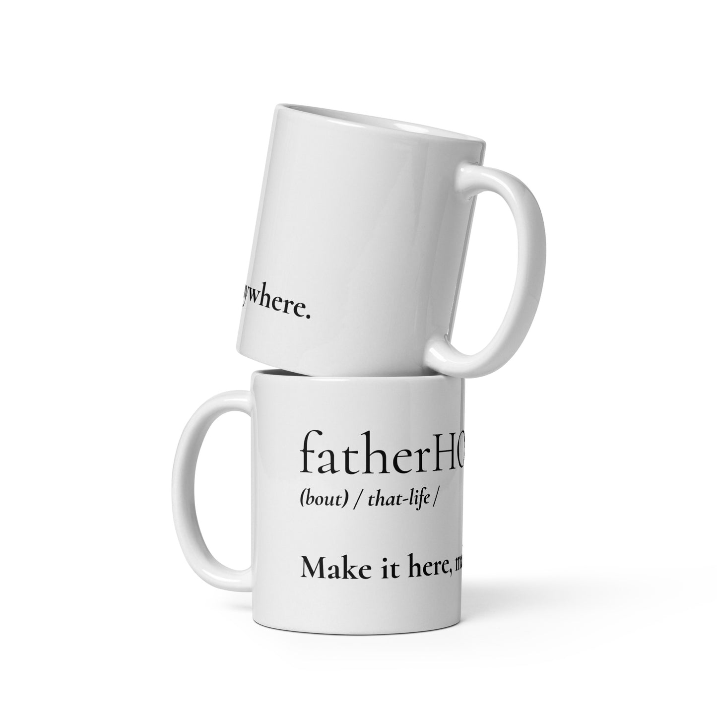 FatherHOOD Mug - White - Holy Savage