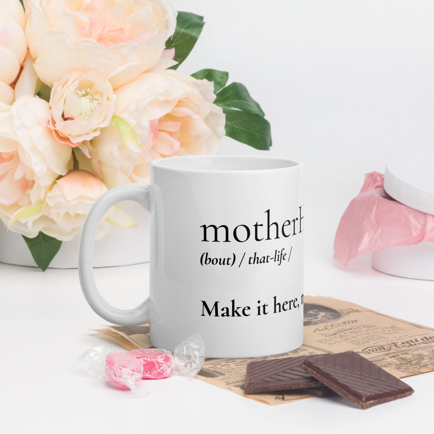 MotherHOOD Mug -  White - Holy Savage