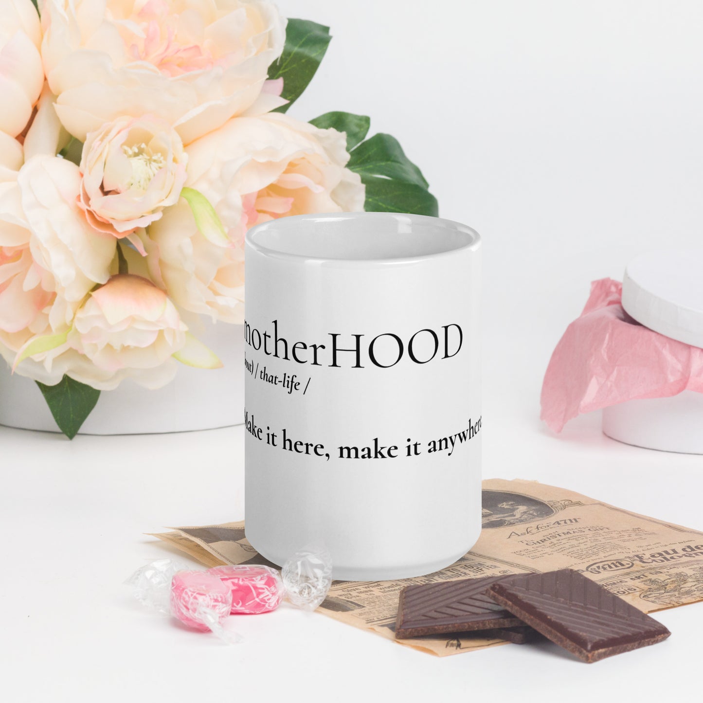 MotherHOOD Mug -  White - Holy Savage