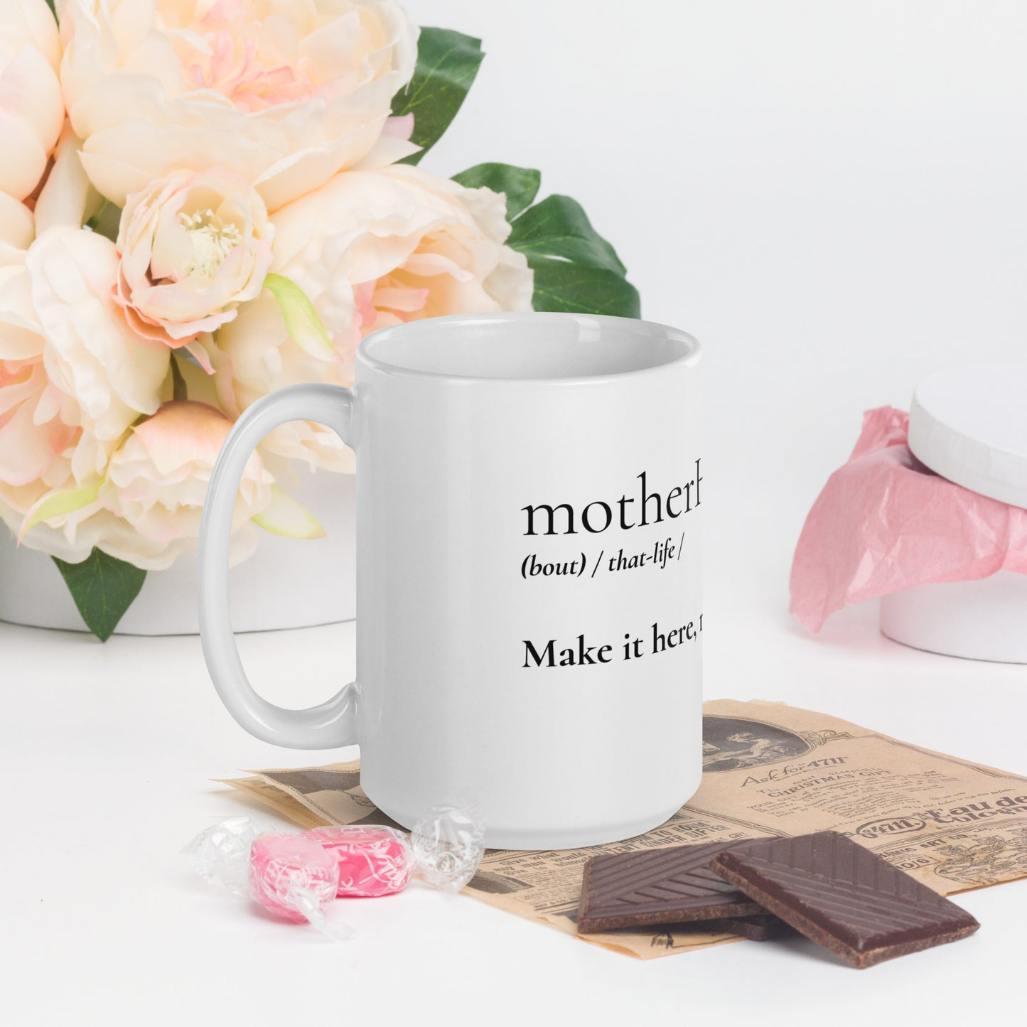 MotherHOOD Mug -  White - Holy Savage