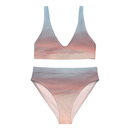 Recycled High-Waist Bikini Set - “Horizon” - Clean Cut Classic Fit by Holy Savage