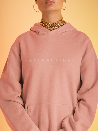 Monochrome Rose Hoodie Minimalistic 'Attracting' Design - Premium Comfort by Holy Savage